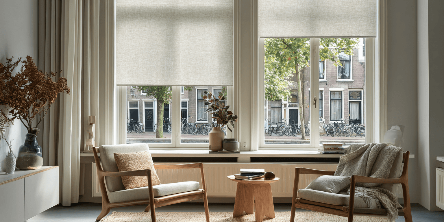 Beige rolgordijnen: stijlvol, rustig en perfect op maat Beige rolgordijnen: stijlvol, rustig en perfect op maat