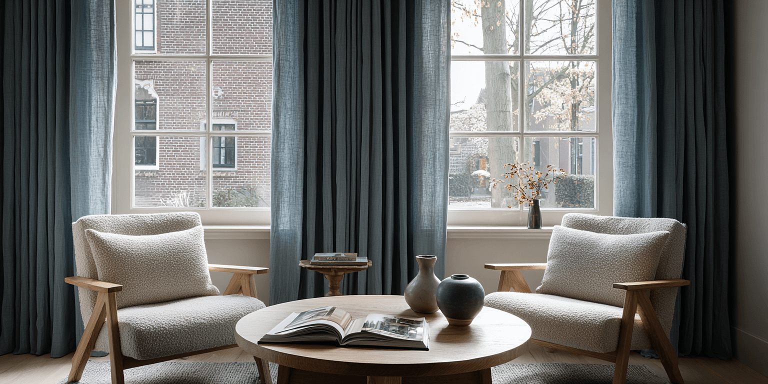 Blauwe gordijnen Blauwe gordijnen