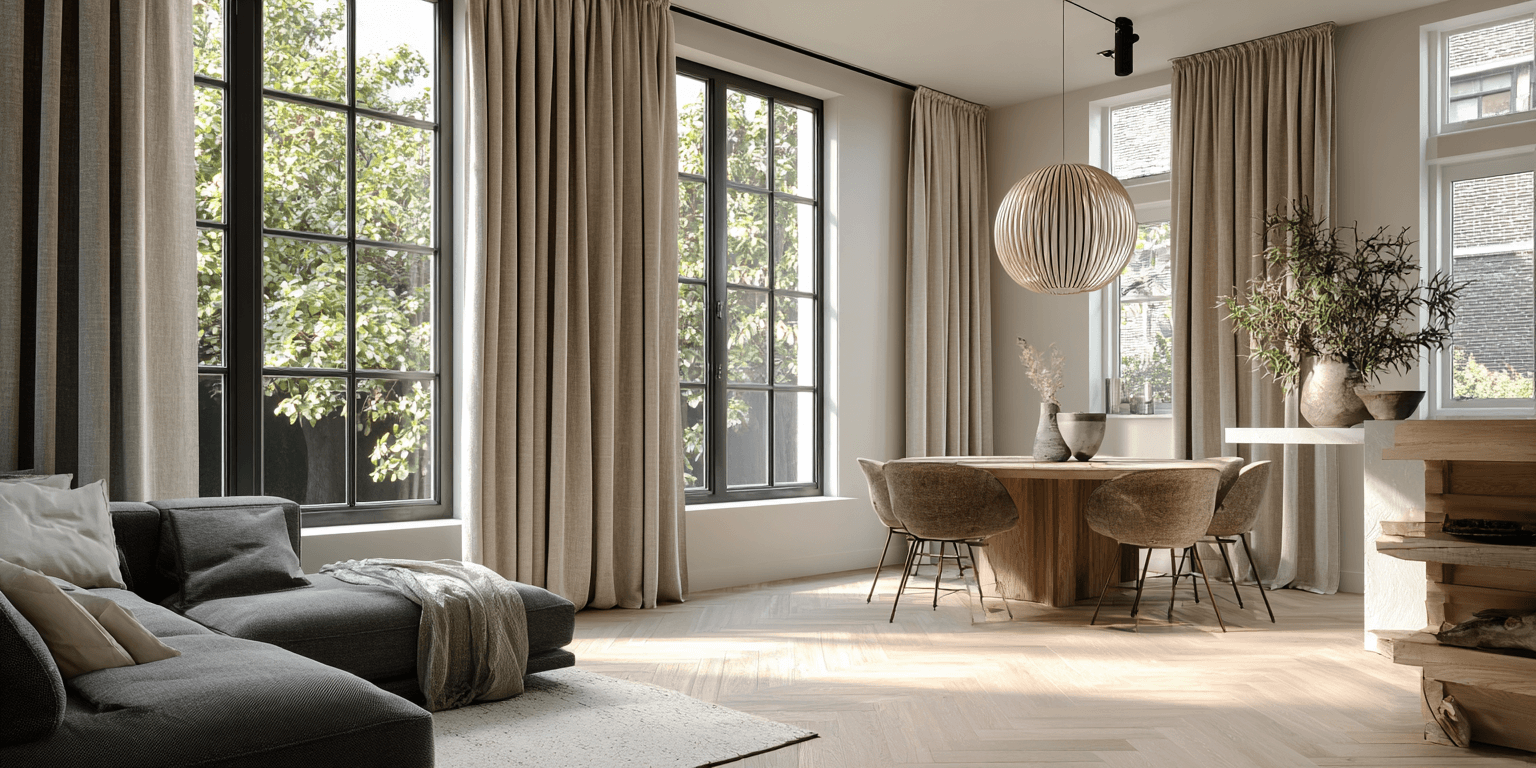 Beige gordijnen Beige gordijnen