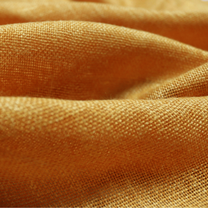oranje linnen vouwgordijn