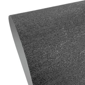 Lichtdicht rolgordijn in zwart met een metalliic glans